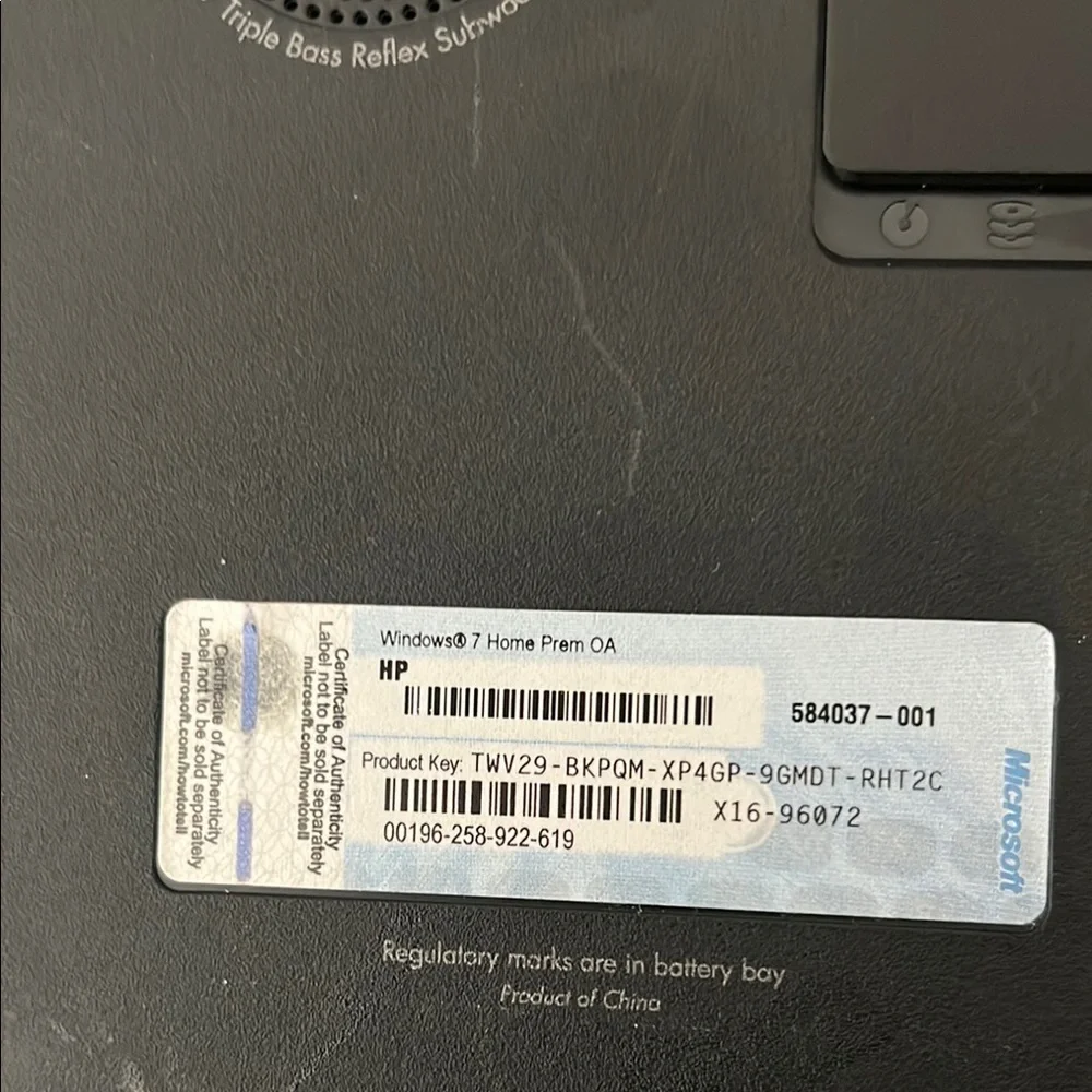 HP Black Laptop Beats Audio (needs fixing)